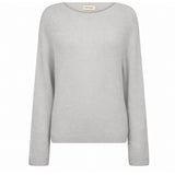 Depeche Clothing Sarah alpacha strik Knitwear 332 Light Grey Melange