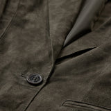 Depeche leather wear Savanna ruskindsblazer Blazer 335 Dark Khaki