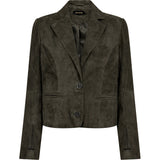 Depeche leather wear Savanna ruskindsblazer Blazer 335 Dark Khaki
