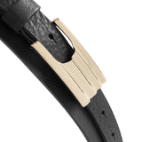 DEPECHE Skindbælte med feminint spænde Belts 099 Black (Nero)