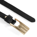 DEPECHE Skindbælte med feminint spænde Belts 099 Black (Nero)