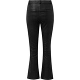 Depeche leather wear Skindbukser med stræk og flare effekt Pants 099 Black (Nero)