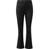 Depeche leather wear Skindbukser med stræk og flare effekt Pants 099 Black (Nero)