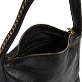 DEPECHE Skuldertaske med guldkæde på remmen Shoulderbag / Handbag 099 Black (Nero)