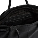 DEPECHE Skuldertaske med smuk fletrem Shoulderbag / Handbag 099 Black (Nero)