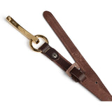 DEPECHE Smalt Bælte Belt 161 Dark brown