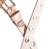 DEPECHE Smalt bælte med cool detaljer Belts 011 Sand