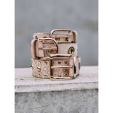 DEPECHE Smalt bælte med cool detaljer Belts 011 Sand