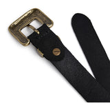 DEPECHE Smalt ruskindsbælte Belt 154 Black/Brass