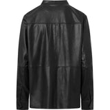 Depeche leather wear Smuk LS Tona skindbluse i blød kvalitet Blouse 099 Black (Nero)