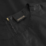 Depeche leather wear Smuk Sandra bluse Blouse 099 Black (Nero)