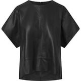 Depeche leather wear Smuk Sandra bluse Blouse 099 Black (Nero)