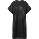 Depeche leather wear Smuk Sandra skindkjole Dresses 099 Black (Nero)