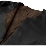 Depeche leather wear Smuk Zita 2 i 1 skindjakke Jacket 333 Dusty Brown/ Black combi