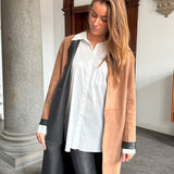 Depeche leather wear Smuk Zita 2 i 1 skindjakke Jackets 310 Mud Black combi