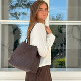 DEPECHE Smuk skuldertaske Shoulderbag / Handbag 161 Dark brown
