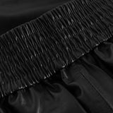 Depeche leather wear Smukke Free skind shorts med elastik Shorts 099 Black (Nero)