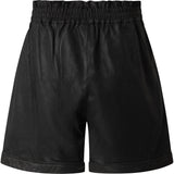 Depeche leather wear Smukke Hanna skind shorts med elastik Shorts 099 Black (Nero)