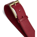 DEPECHE Smukt læderbælte Belt 043 Red