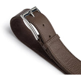 DEPECHE Smukt læderbælte Belts 250 Dark Taupe
