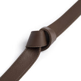 DEPECHE Smukt læderbælte Belts 250 Dark Taupe