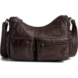 DEPECHE Stilfuld skuldertaske i blød skindkvalitet Shoulderbag / Handbag 068 Winter brown
