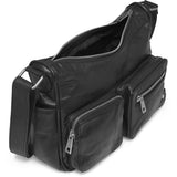 DEPECHE Stilfuld skuldertaske i blød skindkvalitet Shoulderbag / Handbag 099 Black (Nero)