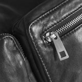 DEPECHE Stilfuld skuldertaske i blød skindkvalitet Shoulderbag / Handbag 099 Black (Nero)