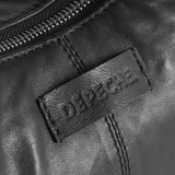 DEPECHE Stilfuld skuldertaske i blød skindkvalitet Shoulderbag / Handbag 099 Black (Nero)