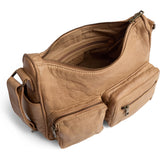 DEPECHE Stilfuld skuldertaske i blød skindkvalitet Shoulderbag / Handbag 156 Camel