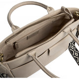 DEPECHE Stilfuld skuldertaske med justerbar canvasrem Shoulderbag / Handbag 177 Cream