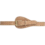 DEPECHE Studded waist belt Belts 156 Camel