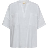 Depeche Clothing Tara bluse i hørkvalitet Blouse 001 White