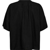 Depeche Clothing Tara bluse i hørkvalitet Blouse 099 Black (Nero)