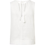 Depeche Clothing Tara hør top Tops 001 White