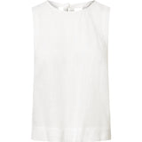 Depeche Clothing Tara hør top Tops 001 White