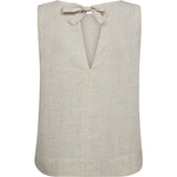 Depeche Clothing Tara hør top Tops 012 Nature