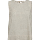 Depeche Clothing Tara hør top Tops 012 Nature