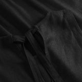 Depeche Clothing Tara hør top Tops 099 Black (Nero)