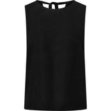 Depeche Clothing Tara hør top Tops 099 Black (Nero)