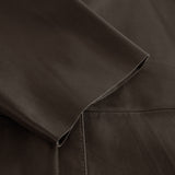 Depeche leather wear Tenna løstsiddende skindkjorte Shirts 015 Brown