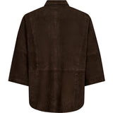 Depeche leather wear Tenna ruskindskjorte Shirt 067 Dusty brown
