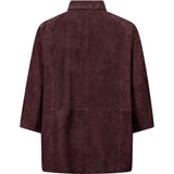 Depeche leather wear Tenna ruskindskjorte Shirt 334 Deep Plum
