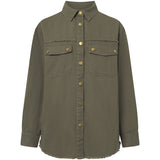 Depeche Clothing Brea bomulds skjorte Shirts 054 Khaki (Visione)