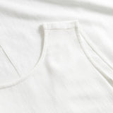 Depeche Clothing Tidløs Tara hør kjole Dresses 001 White