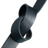 DEPECHE Tidsløs bælte i skindkvalitet Belts 101  Dark blue