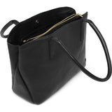 DEPECHE Tidsløs shopper i blød læderkvalitet Shopper 099 Black (Nero)