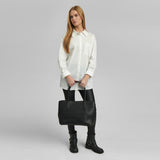 DEPECHE Tidsløs shopper i blød læderkvalitet Shopper 099 Black (Nero)