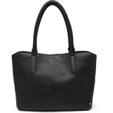 DEPECHE Tidsløs shopper i blød læderkvalitet Shopper 099 Black (Nero)