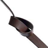 DEPECHE Tidsløs smalt bælte i lækker skindkvalitet Belts 161 Dark brown